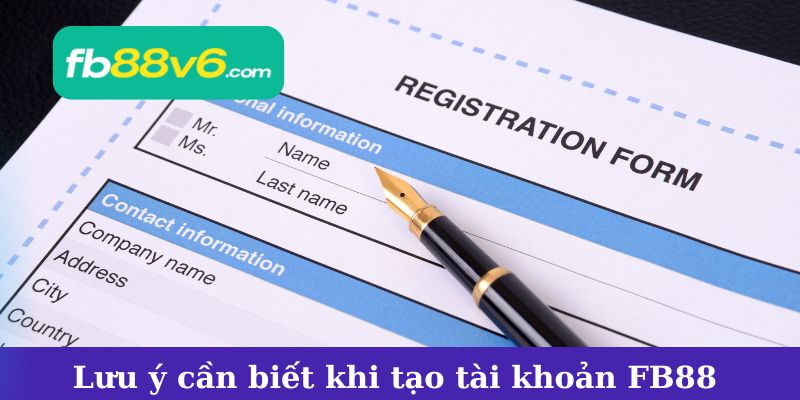 Những lưu ý quan trọng khi đăng ký tài khoản nhà cái